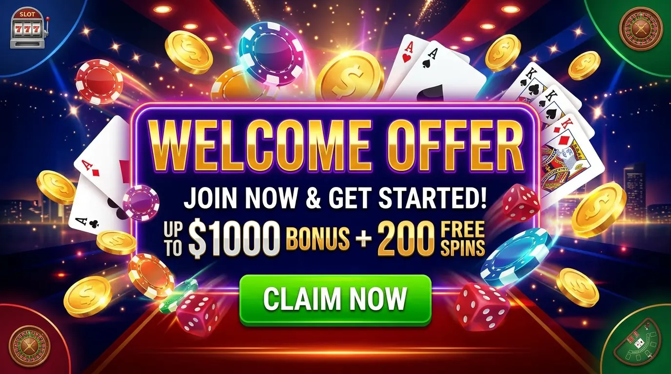 Lucky Treasure casino offre de bienvenue